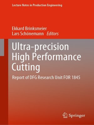 cover image of Ultra-precision High Performance Cutting